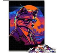 Puzzle da 1000 pezzi per adulti Red Fox Butcher Gangster JigsawPuzzle da 1000 pezzi per adulti Festa di compleanno per uomini e donne Dimensioni 26X38CM