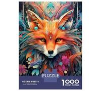 Puzzle Da 1000 Pezzi Per Adulti Red Fox Potrait Abstract Puzzle Per Adulti Giochi Rilassanti Antistress Regalo Di Compleanno, Regali, 70x50cm/1000pcs