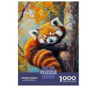 Puzzle Da 1000 Pezzi Per Adulti Red Panda Rest Puzzle Per Adulti Giocattoli Antistress Sfida Difficile Difficile E Sfida 38x26cm/1000pcs