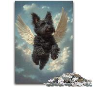 Puzzle da 1000 pezzi per adulti, regali a forma di cane con le ali, adatti dai 14 anni in su, giochi educativi per la casa, giocattoli fai da te, opere d'arte, regalo 26X38CM