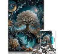 Puzzle da 1000 pezzi per adulti, regali Albero della vita, gioco per famiglie, antistress, sfida difficile, migliora l'amore tra coppie (75x50cm)