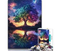 Puzzle da 1000 pezzi per adulti, regali Albero della vita, gioco per famiglie, antistress, sfida difficile, migliora l'amore tra coppie (38x26cm)