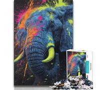 Puzzle da 1000 pezzi per adulti regali animali elefanti 1000 pezzi per adolescenti giochi educativi giocattoli fai da te fantastici regali e giocattoli 75x50cm