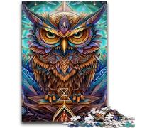 Puzzle da 1000 pezzi per adulti, regali, animali, gufi colorati, 1000 pezzi per adolescenti, giochi educativi, giocattoli fai da te, fantastici regali e giocattoli, 38x26cm