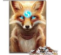Puzzle da 1000 pezzi per adulti, regali Anime Fox God, aiuta il cervello a esercitare giocattoli avvincenti per coltivare la pazienza e migliorare la memoria (dimensioni 50x75cm)