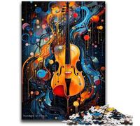 Puzzle da 1000 pezzi per adulti, regali, arte colorata del violino per età 14+, difficili da completare ma divertenti e umoristici, fantastici regali e giocattoli 50x75cm