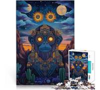 Puzzle da 1000 pezzi per adulti, regali Arte fantasy delle scimmie Fatto di legno,per età 14+ Gioco a quiz Regalo di compleanno di Natale。misurare:50x75cm/19.68x29.52pollice