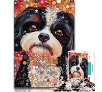 Puzzle da 1000 pezzi per adulti, regali artistici a forma di cane, giocattolo educativo intellettuale decomprimente, regalo di compleanno, regali 50x75cm