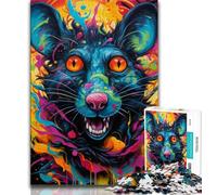 Puzzle da 1000 pezzi per adulti, regali artistici, animali, topi, giocattoli educativi per l'apprendimento, giochi per famiglie, adatti per la decorazione del desktop (75x50cm)