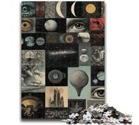 Puzzle da 1000 pezzi per adulti, regali artistici, collage di luna per età 14+, giochi educativi per adulti e adolescenti, regalo artistico 26x38cm
