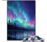 Puzzle da 1000 pezzi per adulti, regali Aurora boreale, giocattoli educativi per l'apprendimento, giochi per famiglie, regali e compleanni unici dimensioni 26x38cm