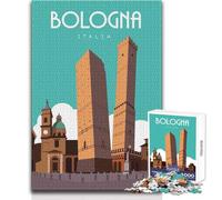 Puzzle da 1000 pezzi per adulti, regali, Bologna, Italia, gioco stimolante, giocattoli, decorazione perfetta, giocattolo, decorazione da parete, dimensioni 50x75cm