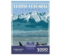 Puzzle Da 1000 Pezzi Per Adulti, Regali British Columbia Canada Puzzle Fai Da Te, Giocattoli, Un'opera D'arte, Regali Per Amici E Familiari 38x26cm/1000pcs