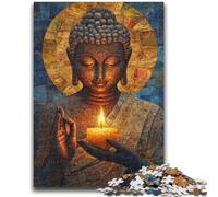 Puzzle da 1000 pezzi per adulti, regali Buddha Art, giocattolo educativo intellettuale decomprimente, adatto a coppie dai 14 anni in su, 26x38cm
