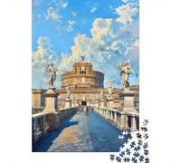 Puzzle Da 1000 Pezzi Per Adulti, Regali Castel Sant'Angelo in Rome Puzzle Per Adulti, Giochi Per Famiglie, Assemblaggio Di Modelli, Sfida Educativa 38x26cm/1000pcs