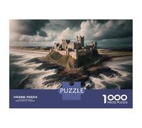 Puzzle Da 1000 Pezzi Per Adulti, Regali Castle on The Cliff Puzzle Per Adulti, Giochi Rilassanti, Corsa Di Velocità Manuale, Regalo Di Compleanno, Regali, 38x26cm/1000pcs