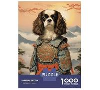 Puzzle Da 1000 Pezzi Per Adulti, Regali Cavalier Dog The Samurai Puzzle Per Adulti, Giochi Rilassanti, Decorazione Murale, Regalo Di Compleanno, Regali, 52x38cm/1000pcs