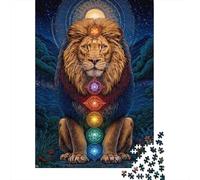 Puzzle Da 1000 Pezzi Per Adulti, Regali Chakra Lion Art Print Puzzle Giochi Rilassanti Difficile Difficile Regalo Di Compleanno, Regali, 52x38cm/1000pcs
