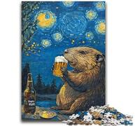 Puzzle da 1000 pezzi per adulti, regali, cielo notturno, birra, capibara, giocattoli educativi per l'apprendimento, giochi per famiglie, regali per amici e parenti, 50x75cm