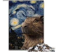 Puzzle da 1000 pezzi per adulti, regali cielo notturno Capibara, aiuta il cervello a esercitare giocattoli avvincenti per coltivare la pazienza e migliorare la memoria (dimensioni 50x75cm)
