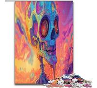 Puzzle da 1000 pezzi per adulti, regali con arte del teschio, gioco per famiglie e decorazioni per la casa uniche e regali per bambini dai 14 anni dimensioni 50x75cm