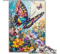 Puzzle da 1000 pezzi per adulti,regali con farfalle sui fiori,divertimento in famiglia,attività divertenti a casa,regalo di compleanno,regali di viaggio,per ragazzi dai 14 anni in su (26x38cm)