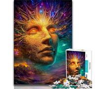 Puzzle da 1000 pezzi per adulti, regali con volto psichedelico, aiuta il cervello a esercitare i giocattoli che creano dipendenza per coltivare la pazienza, decorazione perfetta, 75x50cm