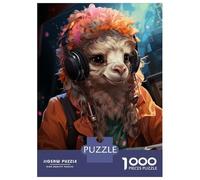 Puzzle Da 1000 Pezzi Per Adulti, Regali Cute Gamer Llama Puzzle Per Adulti, Giochi Per Famiglie, Assemblaggio Di Modelli, Sfida Educativa 70x50cm/1000pcs