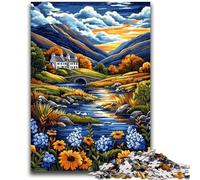 Puzzle da 1000 pezzi per adulti, regali, decorazioni artistiche da parete con paesaggi e idee regalo di compleanno per amici, ufficio a casa, 50x75cm