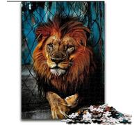 Puzzle da 1000 pezzi per adulti, regali di animali, leone, gioco per famiglie e decorazioni per la casa uniche e regali per età 14 dimensioni 26x38cm