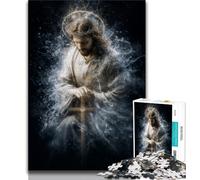 Puzzle da 1000 pezzi per adulti regali di Gesù 1000 pezzi per adolescenti regali di Babbo Natale segreto per età dai 14 anni in su 75x50cm