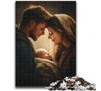 Puzzle da 1000 pezzi per adulti, regali di Gesù, puzzle da 1000 pezzi, antistress, vacanze, ammazza il tempo, interazione genitore-figlio (26x38cm)