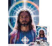 Puzzle da 1000 pezzi per adulti regali di Gesù Salvatore radioso giocattolo educativo regali di Babbo Natale segreto gioco per famiglie interessante riduzione dello stress dimensioni 50x75cm