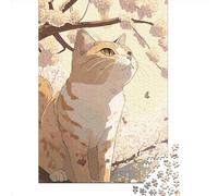 Puzzle da 1000 pezzi per adulti, regali di Natale, puzzle giapponesi con gatti, puzzle per adulti e adolescenti dai 12 anni in su, 1000 pezzi (38x26 cm)
