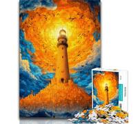 Puzzle da 1000 pezzi per adulti, regali, dipinto del faro, gioco stimolante, giocattoli, decorazione da parete, regali unici per compleanno e Natale, 50x75cm