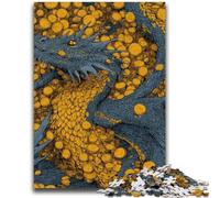 Puzzle da 1000 pezzi per adulti, regali Drago d'oro per età 14+, gioco intellettuale, regali di compleanno di Natale, 50X75CM