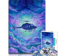 Puzzle da 1000 pezzi per adulti, regali, elicottero dei sogni, aiuta il cervello a esercitare i giocattoli avvincenti per coltivare la pazienza, collezione di artisti, belle arti 38x26cm