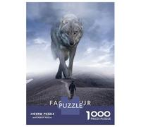 Puzzle Da 1000 Pezzi Per Adulti, Regali Face Your Fears Vs Wolf Puzzle Per Adulti, Giochi Rilassanti, Decorazione Murale, Regalo Di Compleanno, Regali, 38x26cm/1000pcs