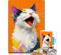 Puzzle da 1000 pezzi per adulti, regali fantasy art, gatto, giocattolo educativo intellettuale decomprimente, regalo di compleanno, regali (38x26cm)