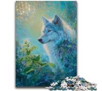 Puzzle da 1000 pezzi per adulti, regali fantasy Wolf per bambini dai 14 anni in su, giocattoli da gioco perché è l'ideale come regalo per tutta la famiglia, 26x38cm