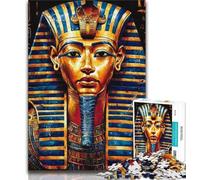 Puzzle da 1000 pezzi per adulti, regali Faraone egizio, aiuta il cervello a esercitare giocattoli avvincenti per coltivare la pazienza, collezione di artisti, belle arti 75x50cm