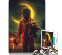 Puzzle da 1000 pezzi per adulti, regali, film horror, puzzle per adolescenti, interessanti per ridurre lo stress e interagire con i genitori (dimensioni 38x26cm)