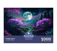 Puzzle Da 1000 Pezzi Per Adulti, Regali Full Moon Landscape Puzzle Per Adulti Gioco Pratico Analisi E Logica Difficile Da Completare 38x26cm/1000pcs