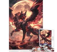 Puzzle da 1000 pezzi per adulti regali giocattolo Lunar Flameborn Beast decorazione da parete regalo per compleanni gioco per famiglie interessante riduzione dello stress dimensioni 38x26cm