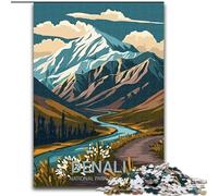 Puzzle da 1000 pezzi per adulti, regali, giochi educativi, decorazioni per la casa, parco nazionale Denali, ideale come regalo per tutta la famiglia (50x75cm) 1000 pezzi