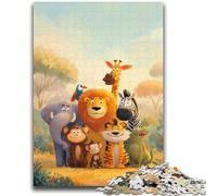 Puzzle da 1000 pezzi per adulti, regali, giochi educativi sul mondo degli animali africani, decorazioni per la casa, gioco educativo per compleanno, Natale, 26x38cm
