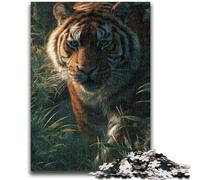 Puzzle da 1000 pezzi per adulti, regali, giochi educativi sulla giungla e sulla tigre, decorazioni per la casa, gioco educativo per compleanno, Natale, 26x38cm