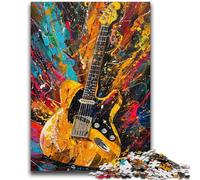 Puzzle da 1000 pezzi per adulti, regali, gioco di pittura a olio con chitarra, giocattoli Ogni pezzo è unico: un gioco stimolante e divertente per tutta la famiglia, 50x75cm