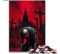 Puzzle da 1000 pezzi per adulti, regali "Guerriero misterioso", aiuta il cervello a esercitare i giocattoli avvincenti per coltivare la pazienza e migliorare la memoria (dimensioni 26x38cm)