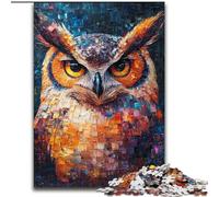 Puzzle da 1000 pezzi per adulti, regali, gufo misterioso, elefante giocattolo, gioco intellettuale, regalo di compleanno, regali, arte murale per età 14+ (dimensioni 50x75cm)